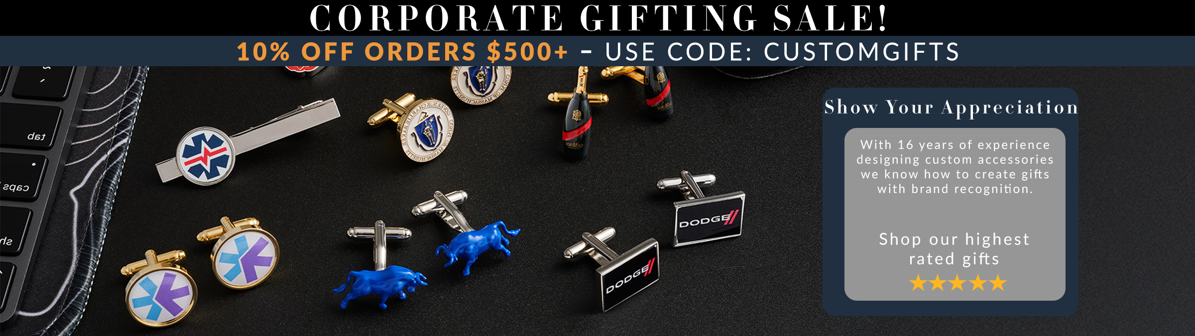 Corporate Holiday Gifting Sale - 10% Off Orders Over $500